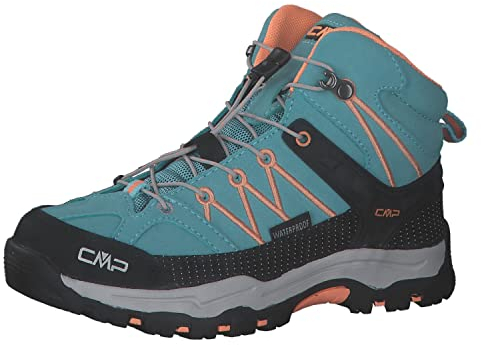 CMP Kids Rigel Mid Shoe Wp Trekking-Schuhe, Acqua Sunrise, 32 EU