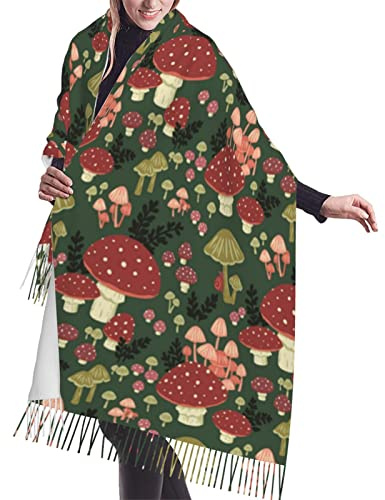 Fly Fish Printing Damen Herbst Winter Schal Klassisch Warm Weich Chunky Große Decke Wrap Schal Schals