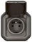 prise de courant - 2p+t - anthracite - encastré - legrand plexo 069860l