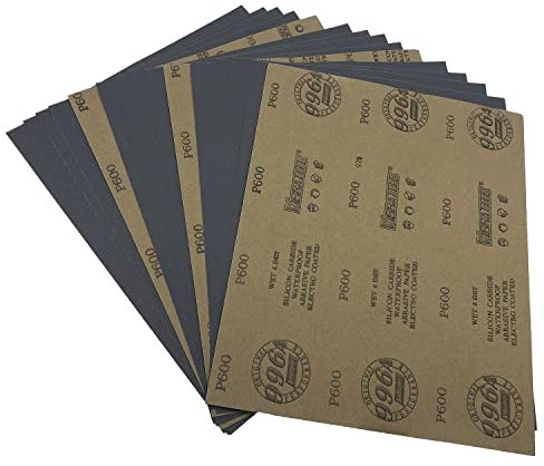 AutKerige 15 stück 600 körnung Schleifpapier,230 x 280mm Nass-und-Trocken Schleifblätter für Handwerk Glas Metall Rostentfernung