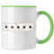 Trendation - Biathlon Grafik Tasse Geschenk für Biathlon-Fans (Grün)