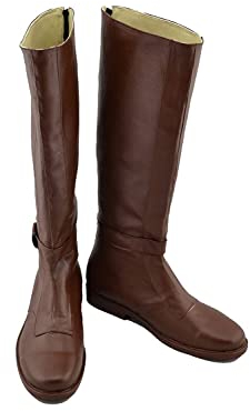 Fuman Obi Wan Kenobi COS Stivali Halloween Carnevale Cosplay Scarpe Jedi Knight Stivali, marrone, 46