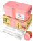 Umami Lunchbox Erwachsene, Verschachtelbar Auslaufsichere Bento Box mit 4 Bestecke & Fächern, Brotdose Erwachsene, Salatbehälter To-Go, Lunch Box für Picknick/Büro, Korallenrosa, 900 ml