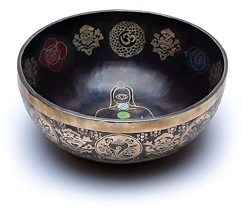 7 Chakren Klangschale farbig - 5200-5800g; ±38cm