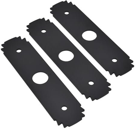 Lot de 3 lames de bordure AC04215 de 20,3 cm compatibles avec Ryobi Expand-It RY15518 RYEDG11 UT50500 UT15518 P2310 & P2300B, lame réversible en acier trempé robuste avec centre de 2,5 cm