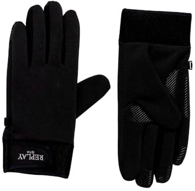 Replay Herren Handschuhe Winter, Schwarz (Black 0098), XL