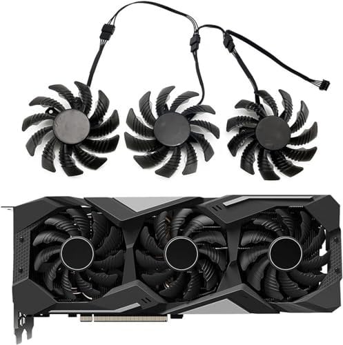 78MM Cooler Fan Replacement RX5700 Compatible for RX 5500 5600 5700 XT Graphics Video Card Cooling T128010SU PLD08010S12HH Perfection