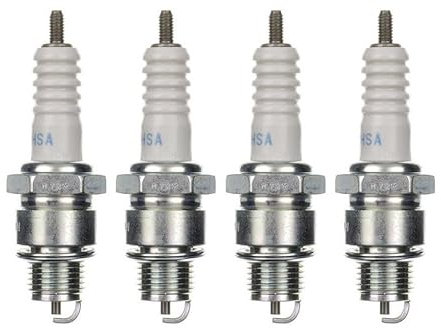 4x Zündkerze BR8HSA – passend für Kymco Agility/Cobra, Baotian, CPI Popcorn/Hussar, Keeway F-Act, ATU, Benelli, Daelim u. v. m. – Zündkerzen Set für 50ccm Roller 2-Takt