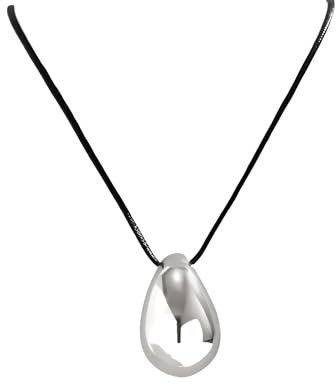 925 Sterling Silver Bean Necklace For Women, Simple Bean Charm Double Chain Layer Bracelet, Kidney Bean Necklace Pea Pendant Choker, Punk Vintage Velvet Rope Charm Choker, Tiny Beans Comma Pendant