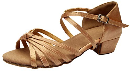 Latein Tanzschuhe Für Damen, Party Moderne Tanzübung Professionelle Tanz Schuhe Ballsaal Absatz Riemchenpumps Ballroom Hochzeit Sandale Elegant Latein Tango Walzer Party Pumps