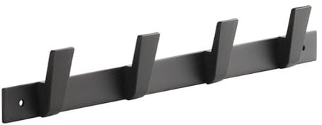 SOTECH Blackline ALBUS Hakenleiste 345 mm mit 4 Haken schwarz pulverbeschichtet Garderobenleiste