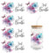 5pcs UV DTF Tasse Wrap Transfer Sticker UV DTF Cup Wrap Transferaufkleber Für Glas 16oz Wasserfeste Rub on Transferaufkleber Becher Wickeln Transfers Sticker für Kaffee Gläser Transfers Tasse