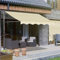 DYUNCZ Markise Balkon Ohne Bohren, Klemmmarkise mit Handkurbel Balkon, Markisen 200/250/300/350/400cm Breit, UV-beständig & Höhenverstellbar, Sonnenschutz Wasserdicht (Color : Rot+Weiß, Size : 350cm)