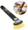 Yuqilin Estropajo Cocina Cepillo Limpieza Hogar Cepillo Cerdas Duras Cepillo Cocina Kitchen Gadgets Escobilla Long Handle Scrubbing Brushcepillo con Dispensador de Jabón para Fregar Platos(B)