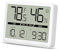 LOFICOPER Digitales Thermometer, Hygrometer, Mini-Wetterstation, kleiner Feuchtigkeitsmonitor und Innen-Thermometer, mit Zeit- und Datumsanzeige, für Komfort im Büro zu Hause – Weiß