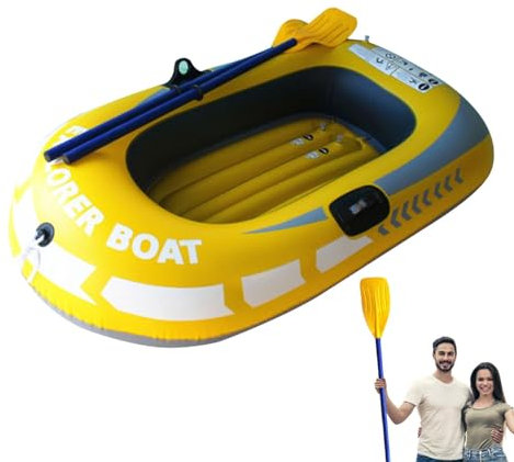 Challenger Aufblasbares Paddelboot Kajak mit Luftpumpe, Faltbares Dickes Kajak für , Kanu, Kanu, Kanu, Airboat, Drift