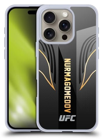 Head Case Designs Offizielle UFC Kampfausrüstung Khabib Nurmagomedov Soft Gel Handyhülle Hülle kompatibel mit Apple iPhone 16 Pro
