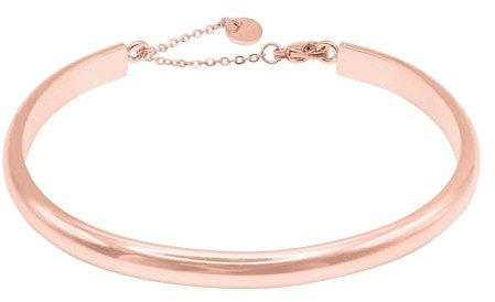 Heideman Armband Calvus Damen - Aus hochwertigem Edelstahl rosegold farbend poliert - Minimalistische Armspange für Frauen im sleeken Clean Look onesize