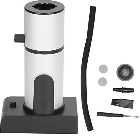 Cocktail-Räucherset, Räucherpistole mit Verstellbarem Gang, Holz-Rauch-Ei-Set, Getränke-Cocktail-Räuchergerät aus Aluminium und Zinklegierung, Handgehaltenes Rauch-Ei für K