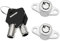 The Lord of the Tools 2pcs Verrouillage de Bagages Sacoches 2 Clés Ensemble de Verrouillage de Sacoche Rigide Compatible avec Harley-Davidson Touring Modèles FLH/T 2014-
