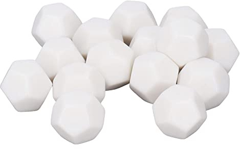 Set di Dadi Vuoti, 30 Pezzi di Dadi Vuoti a 12 Facce Kit di da Gioco per Insegnamento della Scrittura Fai-da-te Kit di Poliedrici da 2, 2 Cm Poliedrici per