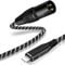 NCGGY Lightn-ing auf XLR Stereo Audiokabel 2M, i-Phone auf XLR Male Audiokabel für i-Phone 14/13 Pro/12/11/XS/XR/X 8 7/i-Pad an Verstärker, Mischpult, Lautsprecher usw