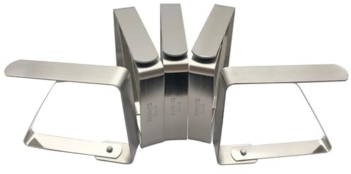 EesTeck 8 Pack Stainless Steel Tablecloth Clips Outdoor Table Cover Clamps Weddings Party Picnic Camping Table Cloth Holders