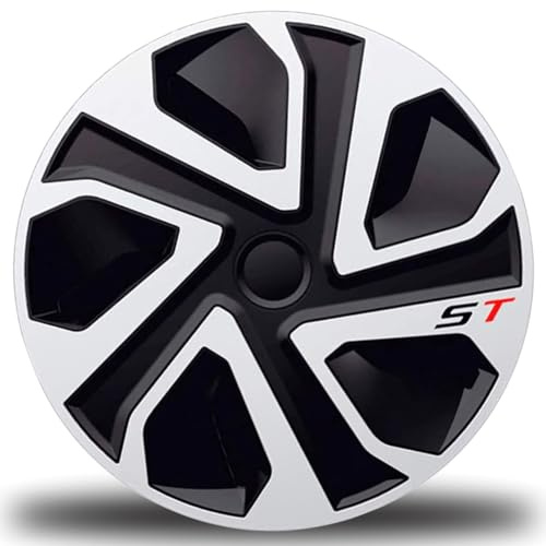 Radkappen 13 14 15 16 17 ST Zoll – Schwarz Silber – sportliches Design – 4er Set (14)