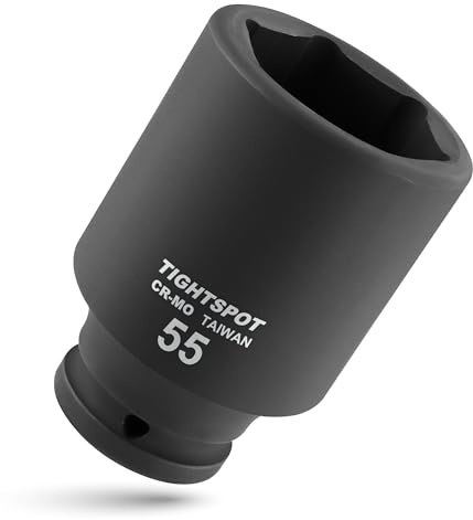 TIGHTSPOT 1 Drive 55mm Shallow Jumbo Socket, 6-Pt, CR-MO