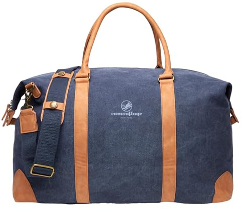 Vinga Bosler Recycled Canvas Duffle Bag (One Size) (Navy)