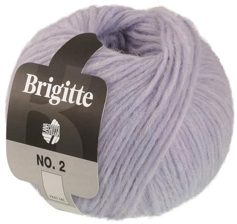 LANA GROSSA Brigitte Nr.2 | Edle Netzgarnstruktur aus Alpaka und Baumwolle | Handstrickgarn aus 47% Alpaka, 45% Baumwolle & 8% Schurwolle | 50g Wolle zum Stricken & Häkeln | 140m Garn FB 78