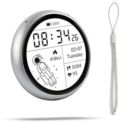 LUCKFOX ESP32-S3 1.75 Inch AMOLED Touch Development Board, Round Portable Mini Display with Dual Microphone, Wi-Fi and BT 5 Support, No Bat