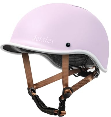 Ebike Helmets for Adults, Bicycle Commuter Gear, Bike Helmet for Adult Men with Adjustable Dial, Retro Visor for Women, Electric Scooter, Skateboard and Daily City Riding, Size Large, Light Purple