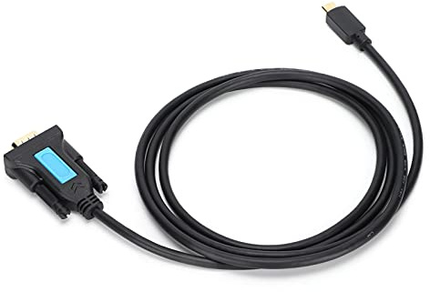 Fyearfly PL2303 USB-C auf RS232 Serieller Adapter, 1,5 Meter Konverterkabel für PC, Modem, Druckgerät & Scaneinheit, kompatibel mit Windows & Linux Systemen
