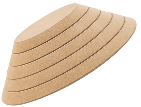 Artibetter 5pcs Round Pottery Molds Set with Wooden Density Boards for Ceramic Clay Forming and Handbuilding, Blank Plaster Molds for DIY Ceramic Plates and Clay Craft Slump in Arts
