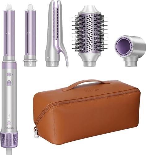 Aculya Life 5 in 1 Airstyler, Hairstyler Set,110.000 U/min, 1500w, Ionen Haartrockner Föhn, Rundbürstenföhn, Lockenstab Auto-Wrap, Glätteisen, Anti-Frizz & Styling Multistyler mit Reisetasche