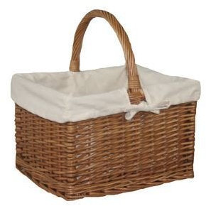 Red Hamper Deluxe Butchers Wicker Basket