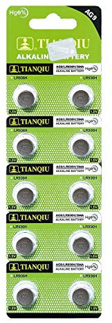 Tianqiu 10PCS Ag9 Lr936 394 Sr936Sw Alkaline Battery
