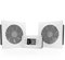 AC Infinity AIRPLATE T8 Blanco, 16cm Sistema de ventilador doble de enfriamiento silencioso de con control de termostato, para gabinetes AV de cine en casa