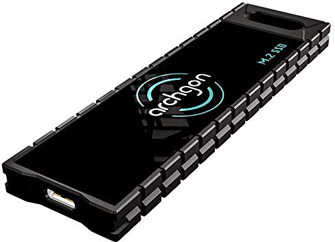 Archgon G70, Externe SATA SSD M.2, 480GB, USB 3.1, Gen 2 (Type-C), Gaming Portable, schwarz