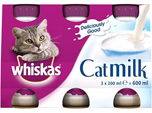 Whiskas Cat Milk 15 x 200 ml bottles, Complementary Cat Food for Kittens over aged 6 weeks