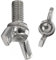 FASTON® Flügelschrauben M5x20 amerikanische Form Edelstahl A2 V2A (2 Stück) ähnl. DIN 316 Flügelschraube Flügel Schraube Maschinengewinde Gewindeschrauben
