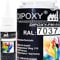 150g Dipoxy-PMI-RAL 7037 STAUBGRAU Extrem hoch konzentrierte Basis Pigment Farbpaste Farbmittel für Epoxidharz, Polyesterharz, Polyurethan Systeme, Beton, Lacke, Flüssigfarbe Kunstharz Schmuck
