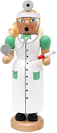 Wichtelstube-Kollektion Holz Räuchermännchen Frau Doktor