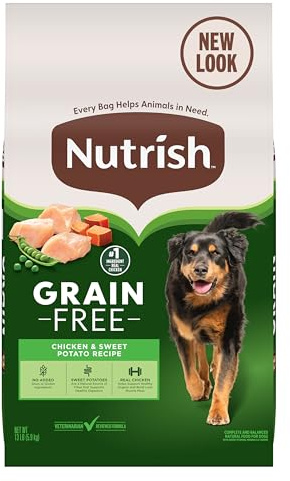 Nutrish Grain Free Chicken & Sweet Potato Recipe Dry Dog Food, 13 lb. Bag, Packaging May Vary (Rachael Ray)