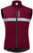 WOSAWE Homme Gilet de Cyclisme Coupe-Vent, Toison Thermique Maillot Cycliste sans Manches pour Automne Hiver (Rouge XXL)