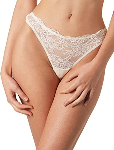 Yenita Bambus Damen Unterwäsche, BH - Bralette mit Spitze, Spitzen String Tanga oder Slip