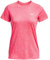 Under Armour Tech Nova T-Shirt à Manches Courtes, (683) Rose Shock/Blanc/argenté métallisé, XS Femme