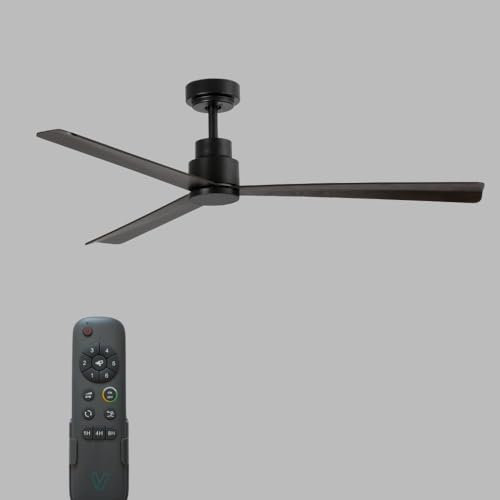 Ventyly - MILD Ventilador de techo sin luz madera oscura