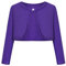 BONNY BILLY Cardigan Bambina Elegante Corto Cotone Bolero Coprispalle Ragazza Manica Lunga 7-8 Anni Viola Scuro